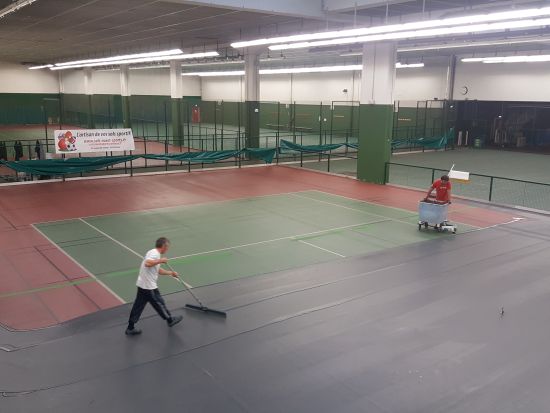 étalement de résine acrylique